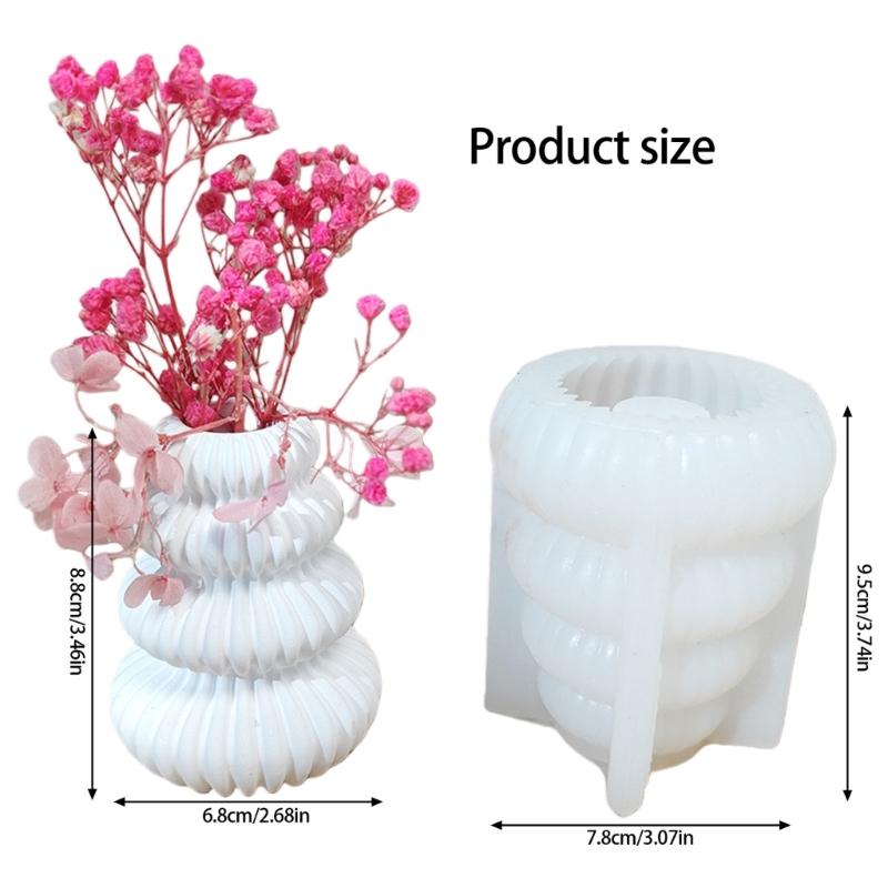 Christmas Tree Shape Vase Silicone Molds Demold For Handmade Vase Candle Holder Holiday Decoration and Epoxy Resin Craft