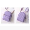 Portable Coin Purse New PU Leather Solid Color Crossbody bag Lightweight Mini Makeup Bag Women