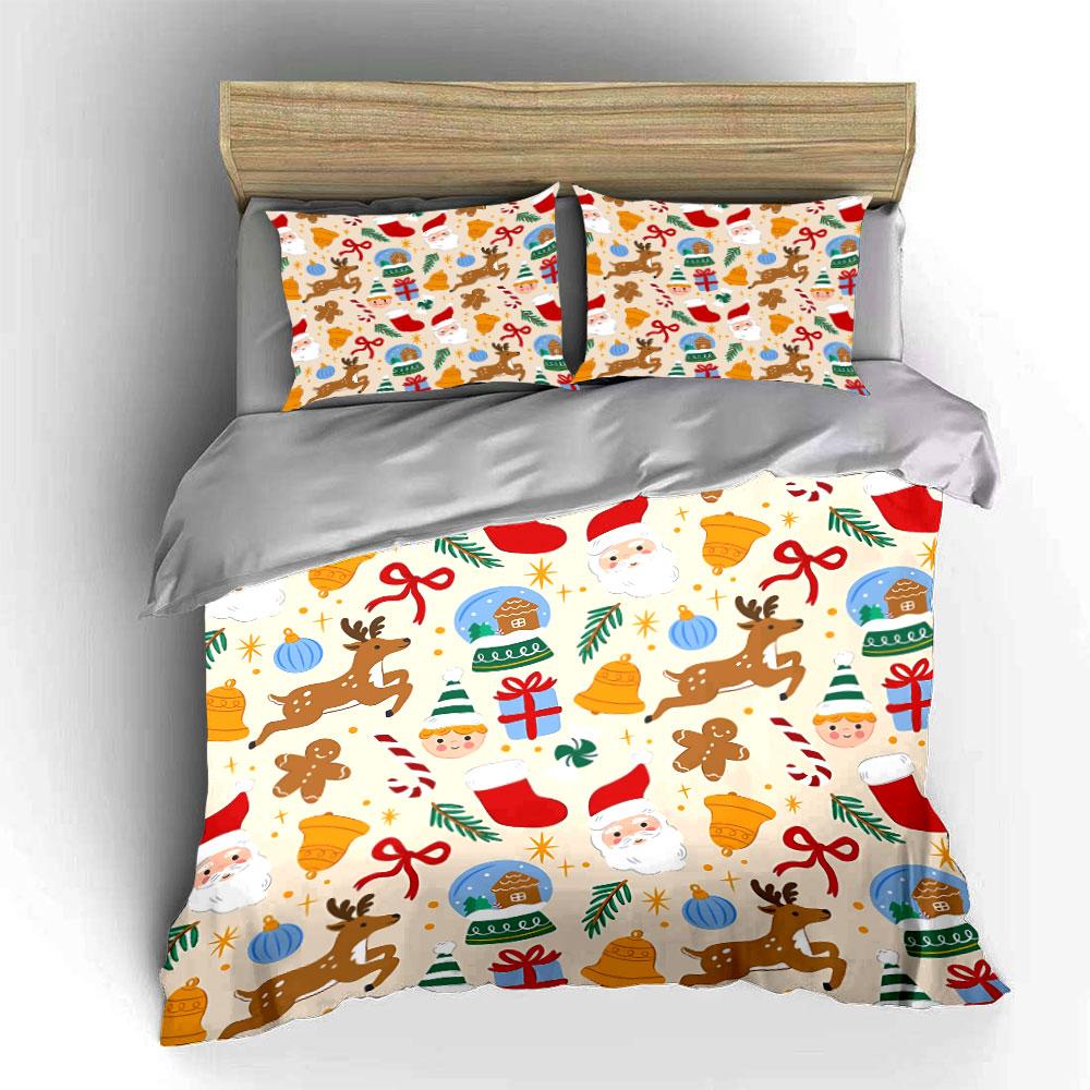 Colorful Cat Pattern Design Bedding Duvet Cover Set Duvet Cover Pillowcases (1*Duvet Cover 2*Pillowcases, without duvet insert)