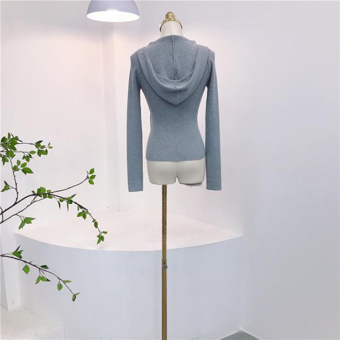 Spicy Style Versatile Zip-Up Yoga T-Shirt & Cardigan for Women - Spring/Autumn Large серый