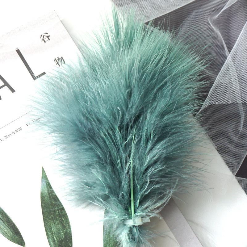 50Pcs Macaron Feather Color Turkey Full Velvet, Dream Catcher Hair Accessories Diy Handmade Materials Bouquet Stage Wedding Decoration