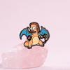 Unique Cartoon Style Anime Pet Series Badge Brooch Featuring Whimsical Turtle Design
