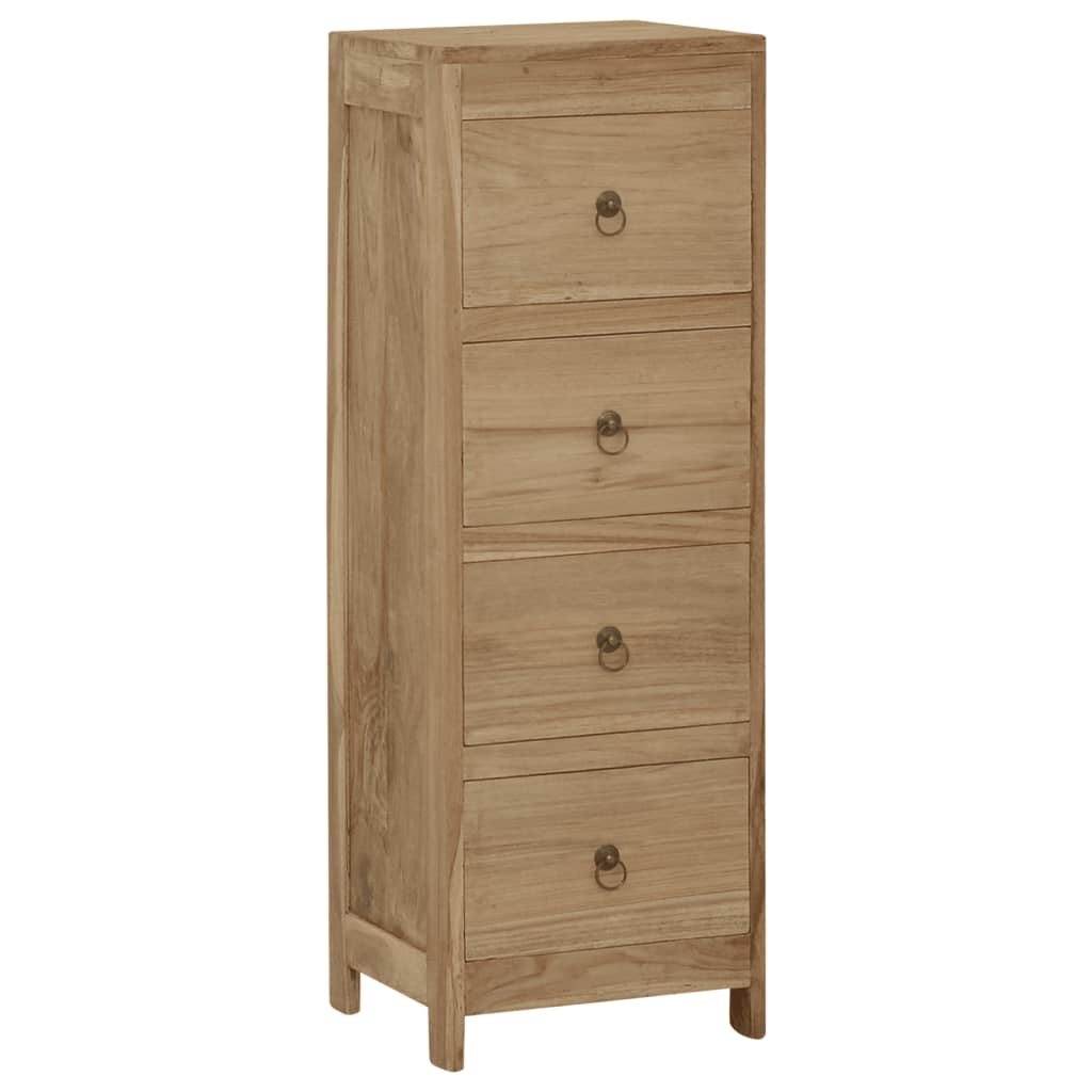 Chest of Drawers 30x30x90 cm Solid Teak Wood