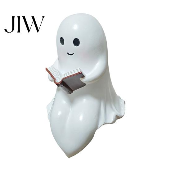 Supporto Decorativo per Ramo Fantasma Halloween Luce Notturna da Appendere Statuetta in Resina, Ornamento Luminoso da Tavolo Stile Rustico Vintage, Decorazione Calda Ambrata per