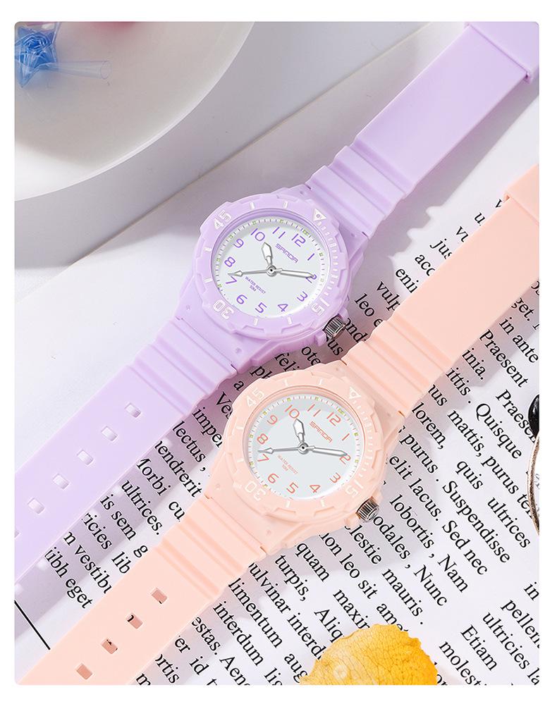 Sanda Unisex Youthful Style Wristwatch - Simple, Sleek, Versatile, and Elegant for Students