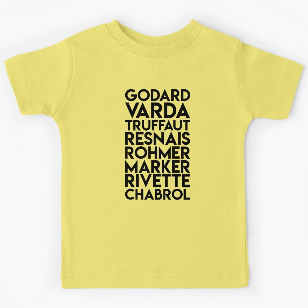Nouvelle Vague Directors (black) Kids T-Shirt 120