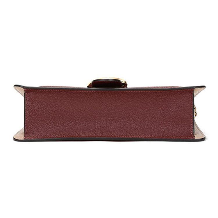 Coach Tabby 26 Classic Logo Metal Hardware Leather Shoulder Bag Women Shoulder Bag Brown Orange 76105-B4S0K