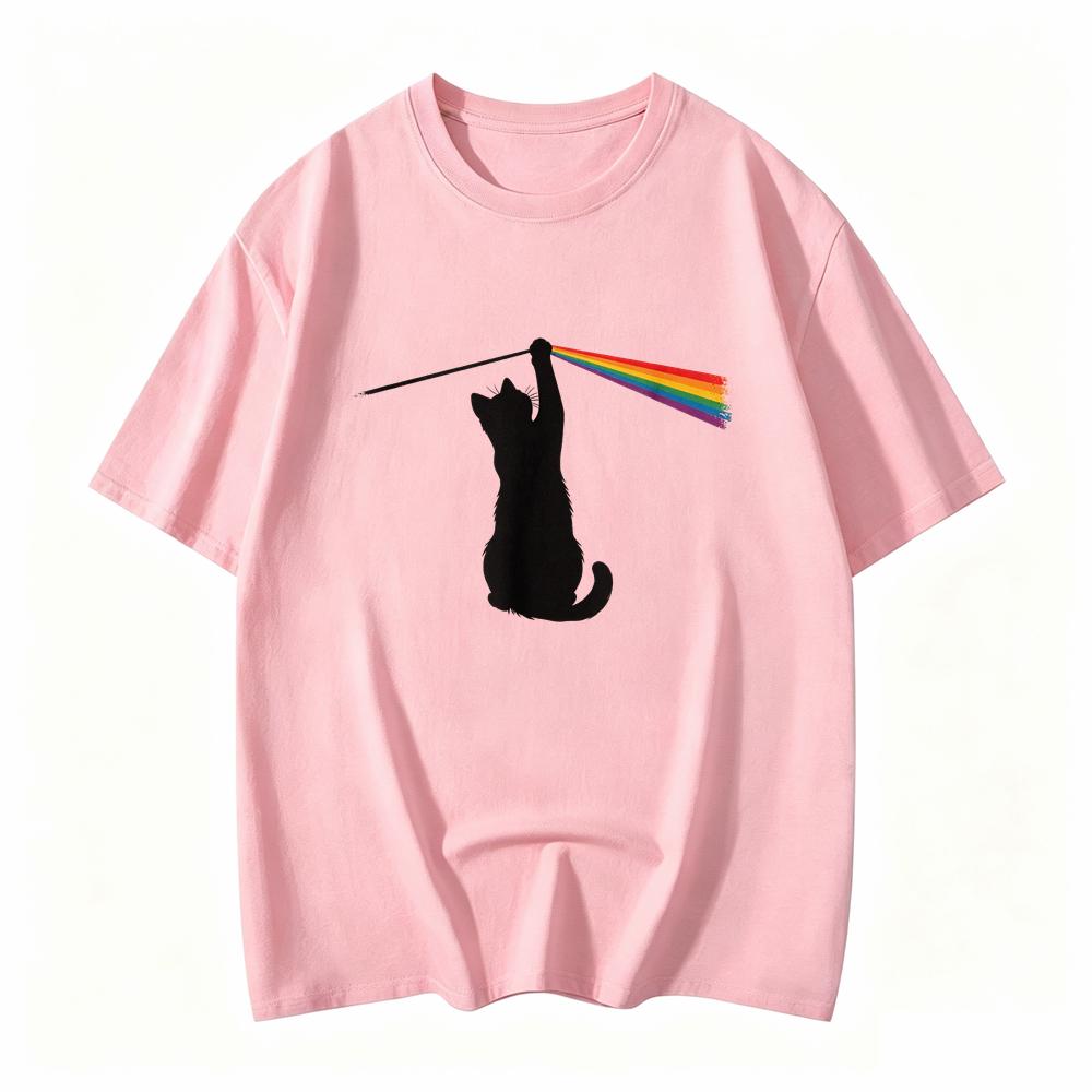 Funny Cat Tshirt Cat Rock Music Gift Unisex Clothing Custom Printed Streetwear Graphic T Shirts Anime Clothes Unisexs Clothing
