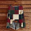 Women's Christmas Print Lightweight Sweater, Casual Long Sleeve Knit Pullover for Holiday