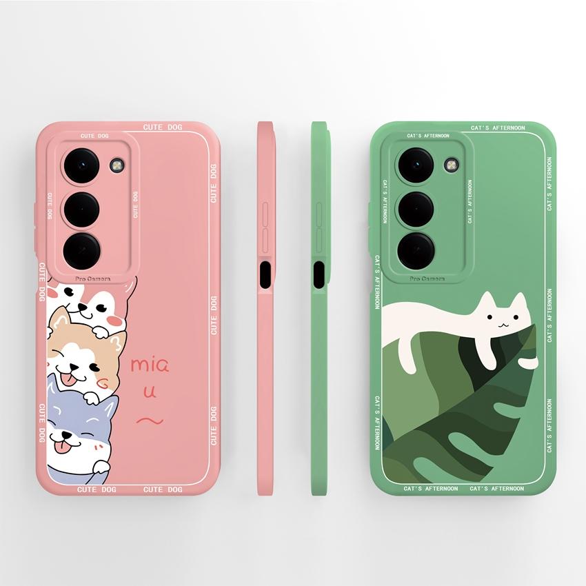 For Redmi 15 15C 12C 10C Note 14 14S 14R 11 10 Prime Fashion Case Cartoon Kitten Puppy Patterns Shockproof Silicone Phone Cover For Redmi Bumper Shell