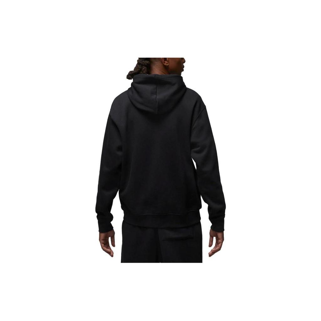 Jordan Logo Print Zip-Up Hooded Jacket Men Outerwear Black FJ7772-010