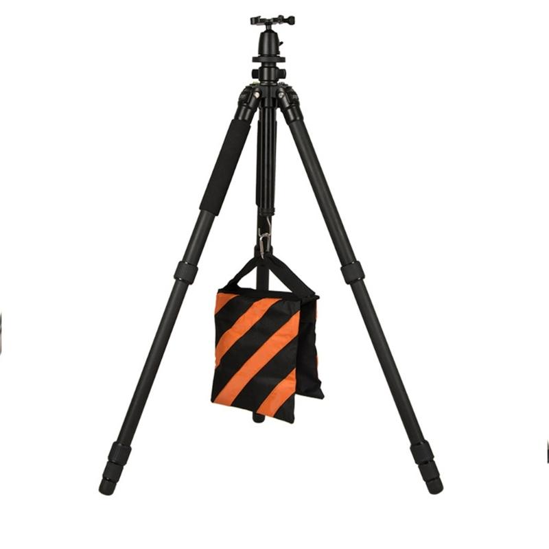2 ks Profesionální prázdné zátěžové sáčky Fotografické písečné sáčky s klipem pro stabilizaci fotografických stativů a podporu ramene