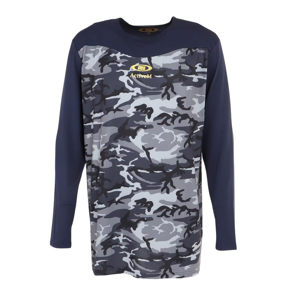 

ActiTome Baseball Long Size L Undershirt, Sleeve, 02-AMJLS, Navy,