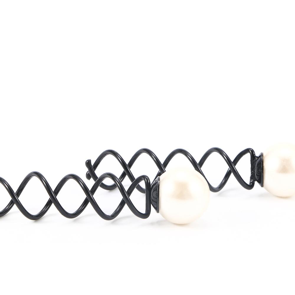 4pcs Women Fashion Hair Pins Spin Hair Accessory Hair Barrette Big Pearl Screw Clip Twist