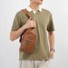 Chest Bag Vintage Soft Leather Crossbody Bag Men's Business Shoulder Bag
