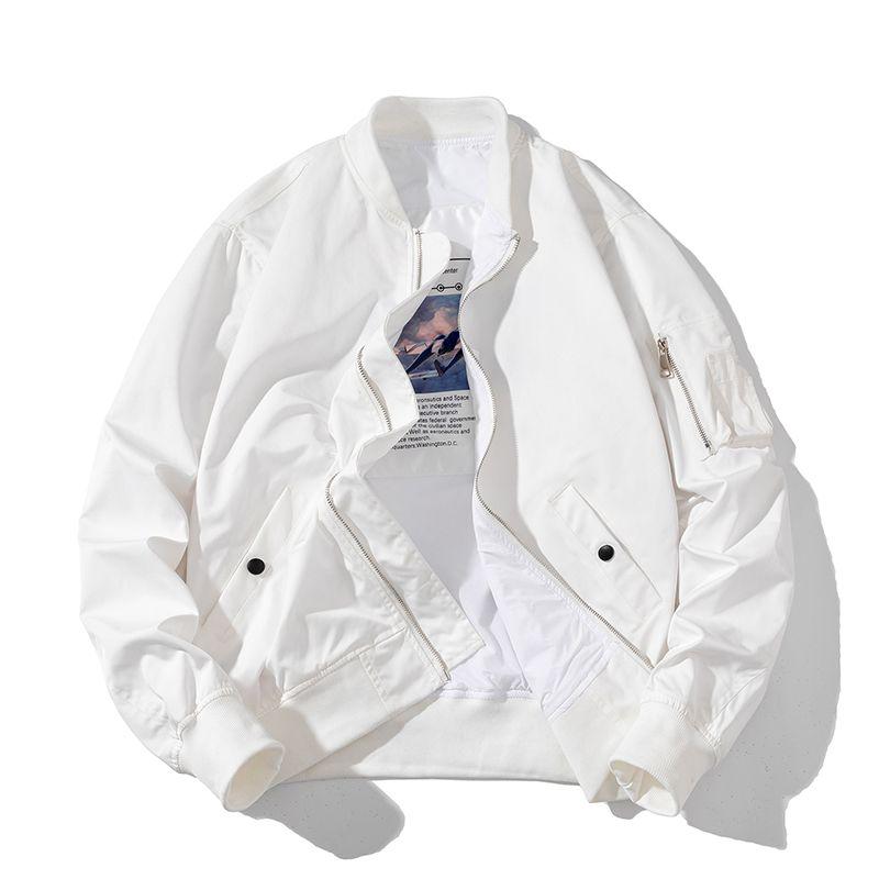 

Мужская куртка-бомбер однотонная осенне-весенняя куртка-пилот женская винтажная бейсбольная куртка повседневная ветровка парки красная розовая S