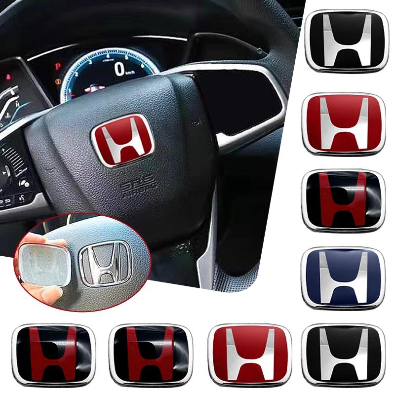 ARG1 3D Metal alloy Car Steering Wheel Badge Emblem steer wheel sticker Decal Car Styling For HONDA CIVIC HR-V XR-V URV FREED STEPWGN