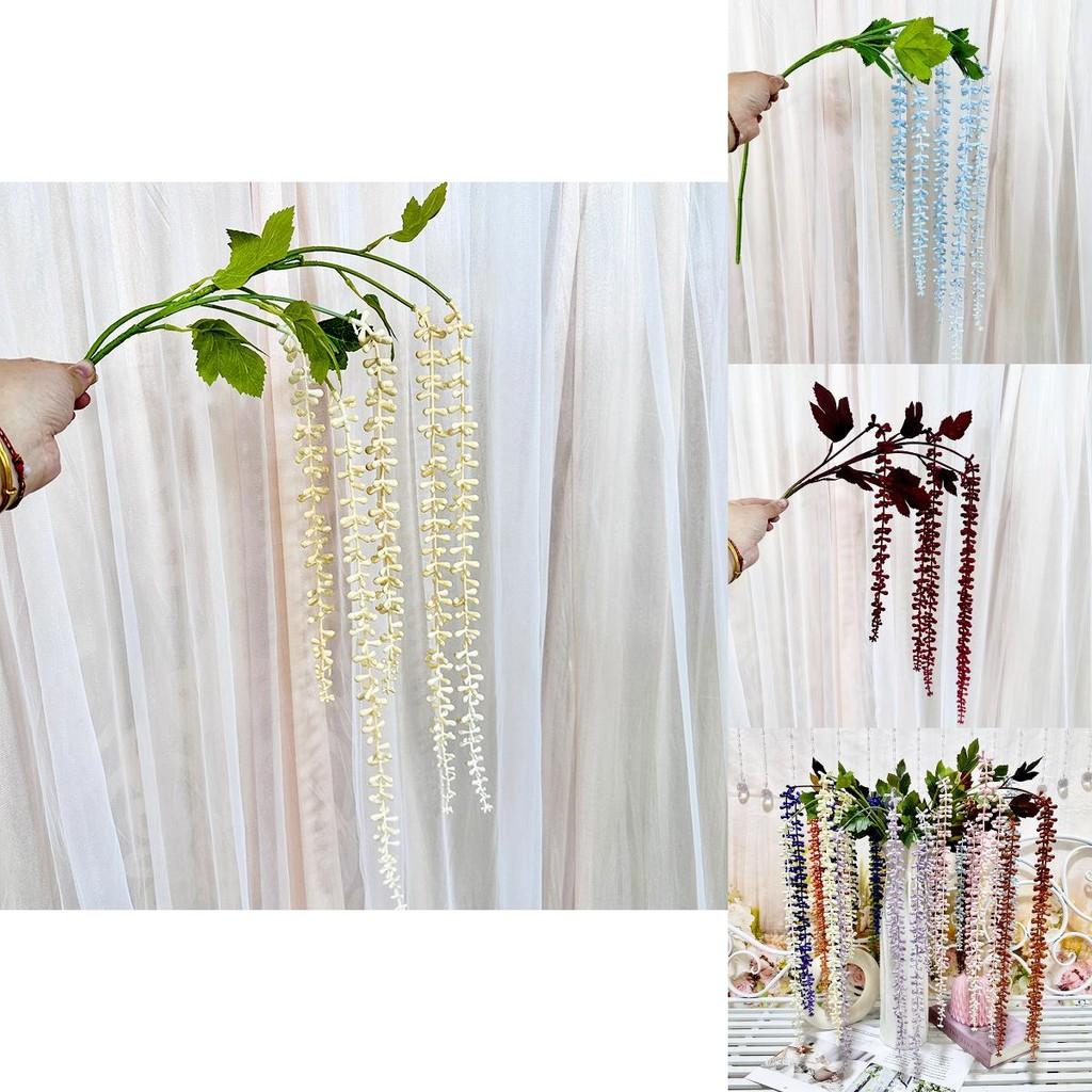 Faux Plant Wall Decor With Senecio Rowleyanus For Home Interior And Photography Use