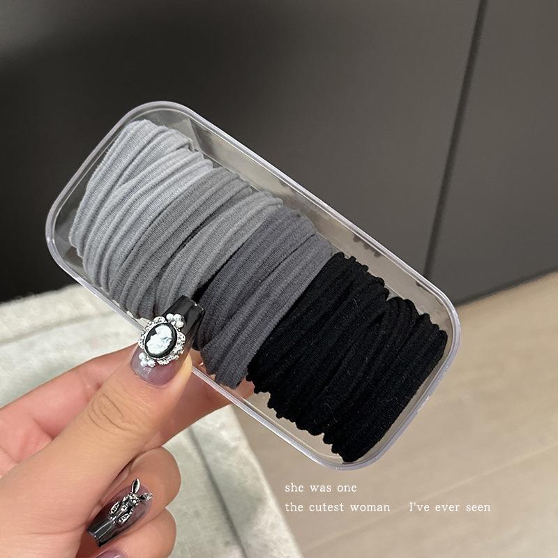 High Elasticity Durable Hair Tie - 2025 New Style Rubber Band with Leather Cover for High Ponytails