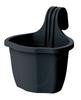 Balcony Flowerpot with Handle Nizza Anthracite Verdenia