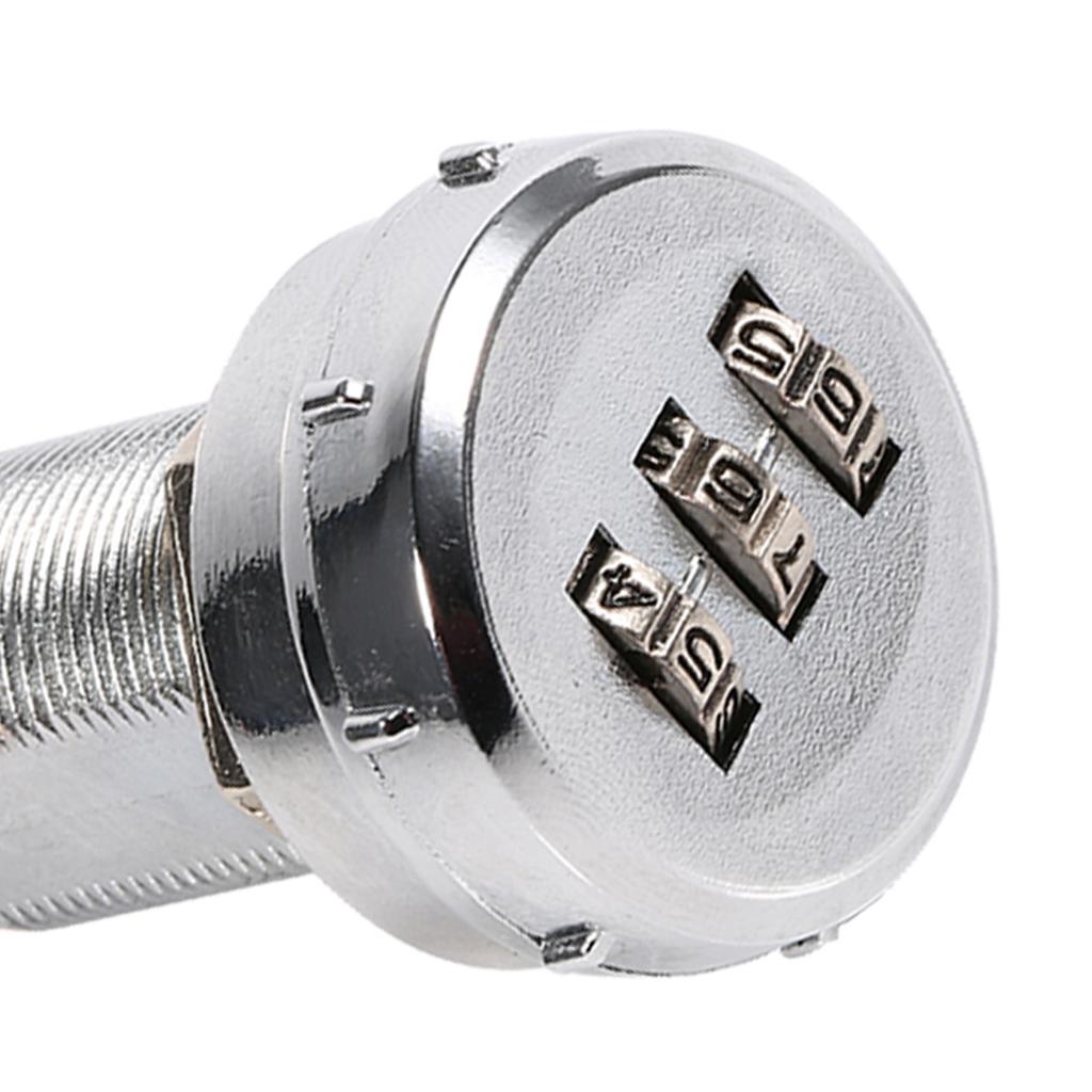 3 Digit   Combination Cam Cabinet Silver Zinc Alloy Convenient Password Security  D Lock #1