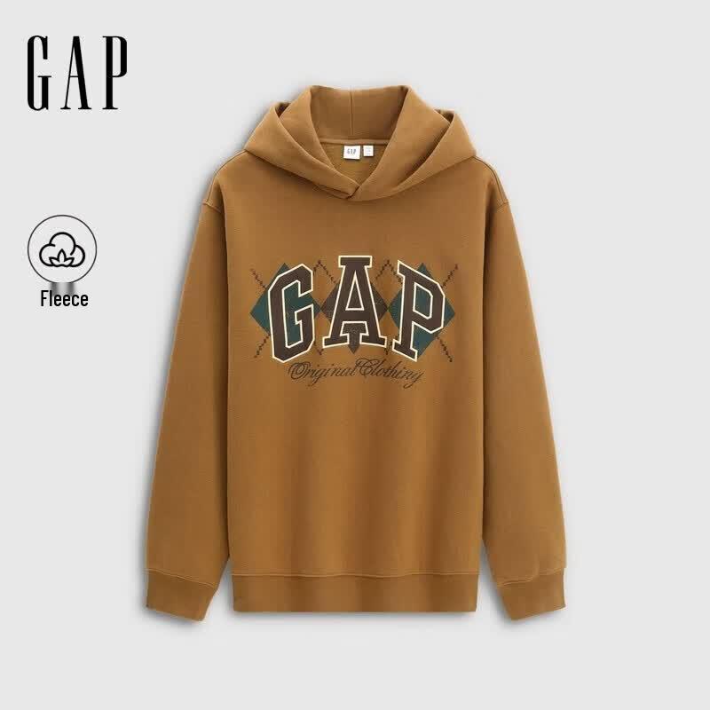 GAP Unisex Logo Heavy Fleece Loose Hoodie