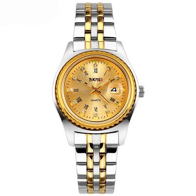 Watch Gold Silver Stainless Steel Waterproof Business Classic Arm Watch Ladies Analog Quartz Brand Stylish Casual Simple Date Watch Luxury Gift Watch