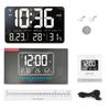 Large LED Wall Clock Mobile APP Operation Electrical Calendar Day Humidity Temperature Display 170° Full Viewing Alarm Clock