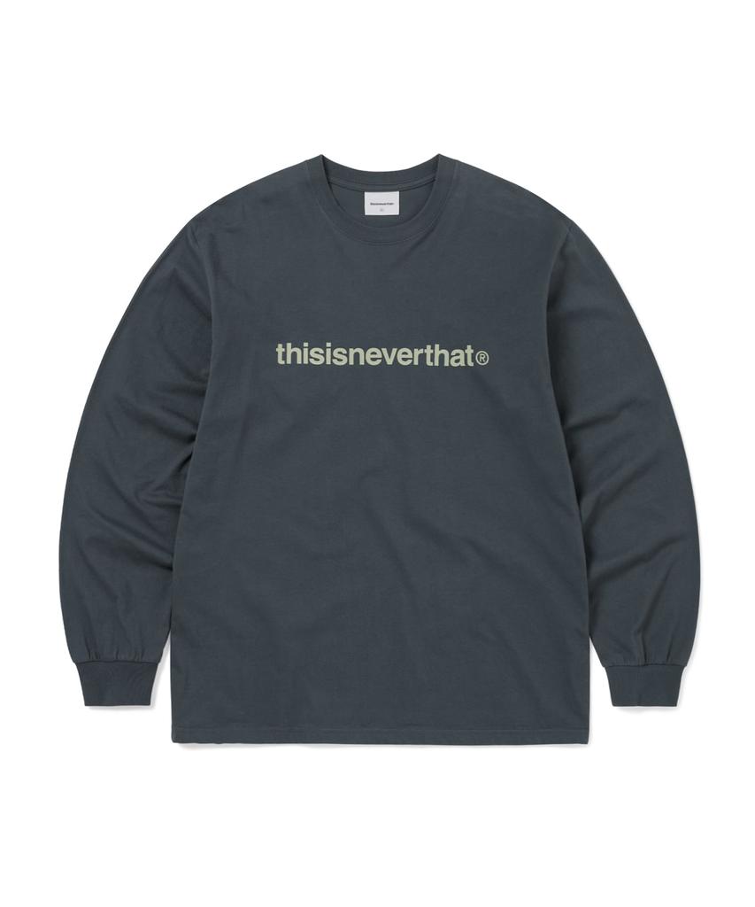 THISISNEVERTHAT T-Logo L/S Tee Faded Navy