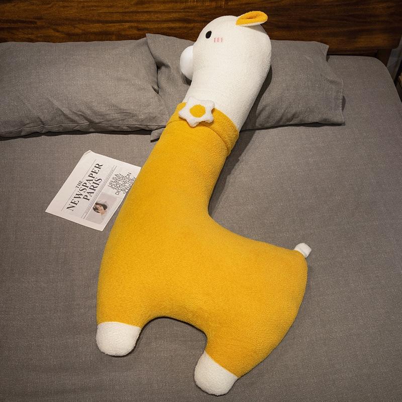 Large *** Alpaca Plush Toy Doll Cute Simulation Alpaca Long Pillow Girl Leg Sleeping Doll