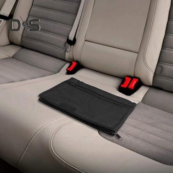 Center Console Storage Bag Pouch Holder Zipper Closure Large-Capacity Multipurpose Car Glove Box Compartment Document Organizer