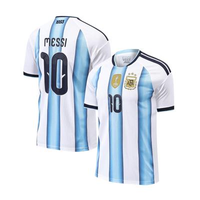 Maglia Home Argentina 10 Messi Manica Corta (26-27) S-3XL