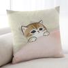 Cute MMofusandES cushion cover Home Bedding Sofa living Room pillowcase Simple Soft Skin Cushion Cover Party Gift