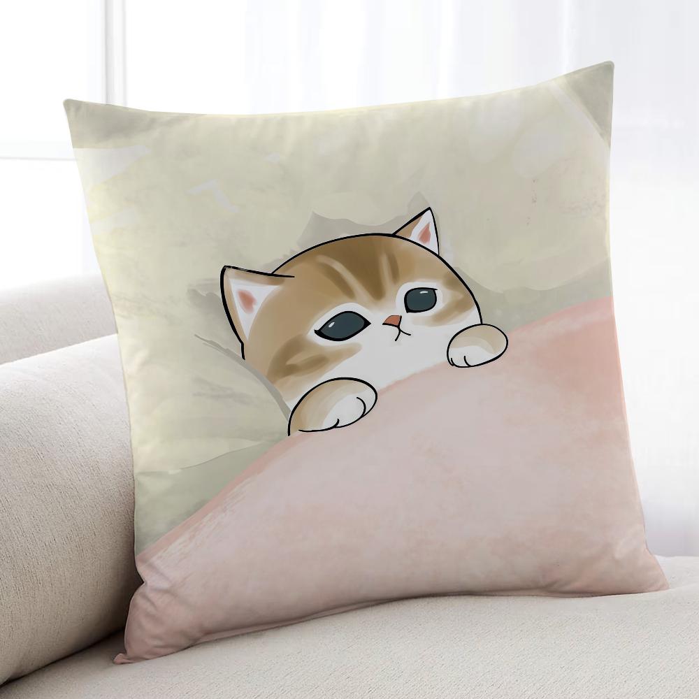 Cute MMofusandES cushion cover Home Bedding Sofa living Room pillowcase Simple Soft Skin Cushion Cover Party Gift