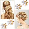 Mini Pearl Claw Clips for Women & Girls, Pack of 12 | Korean Style Small Flower Hair Clutcher | Strong Hold Mini Jaw Hair Clips | Cute Hair Acces