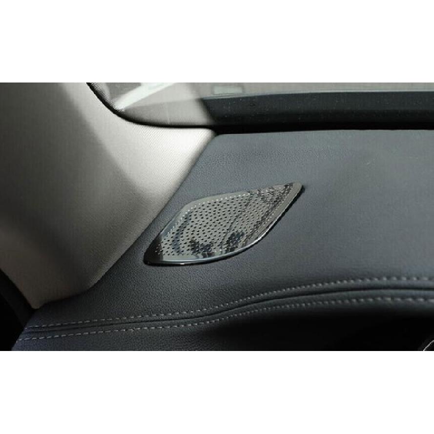 2016- For BMW 7 Series Black Titanium Dashboard Side Outlet Vent Cover Trim