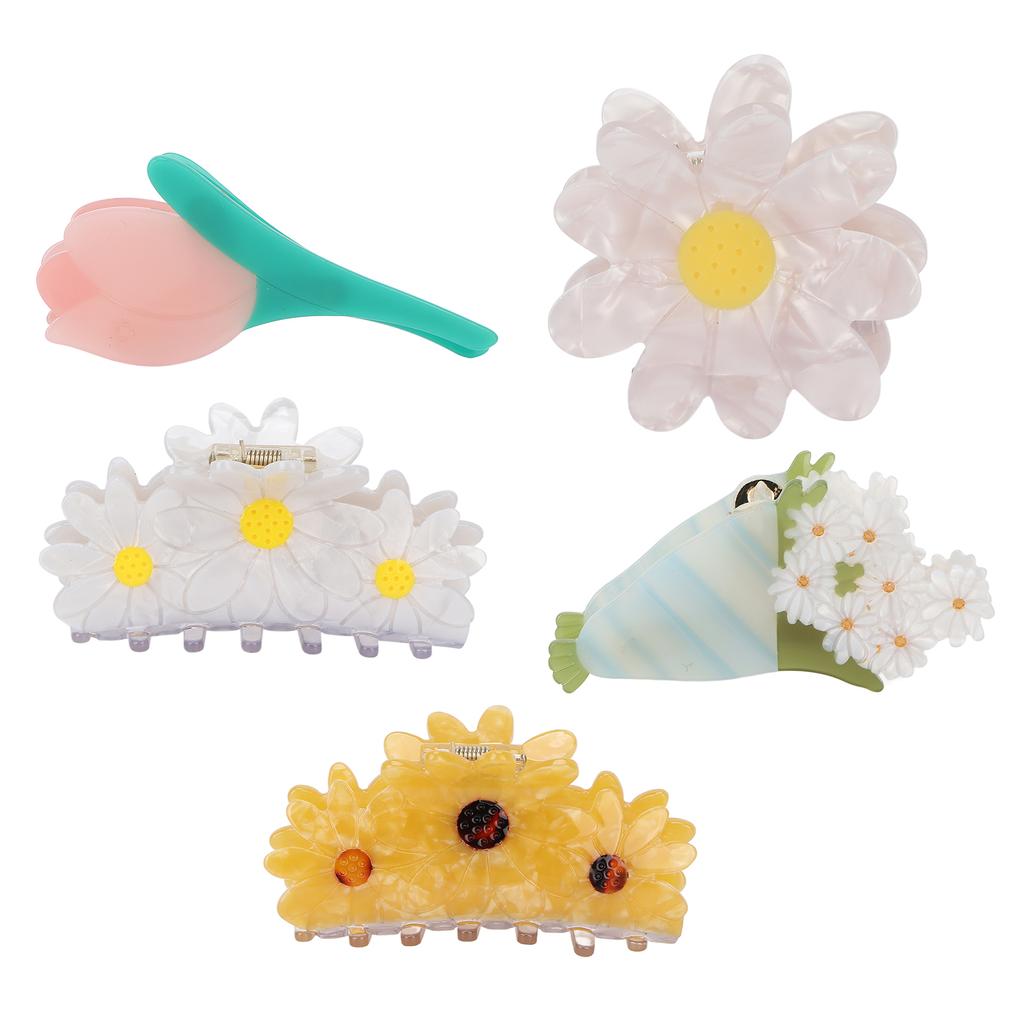 Hair Claw Clips Elegant Flower Shape Fashionable Hair Clip Styling Tool Accessories for Women
