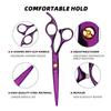 Stainless Steel Purple Professional Barber Hairdressing Scissors - Thinning & Chopping