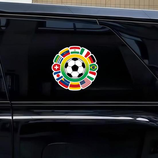 Yousheng Soccer Graffiti Sticker for Car Decorative Vinyl Decal for Laptop Luggage Waterproof Sporty Pattern Stickers for Vehicle Bumper