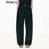 MO&Co. Women's Mid-Waist Tailored Curved Pants