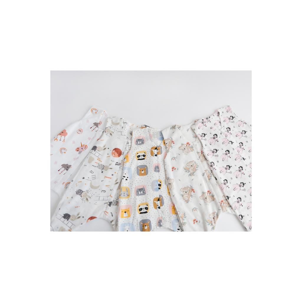 Winterschlafsack aus Bio-Baumwollflanell, Strampler für Kinder und Babys mit Einhornmuster