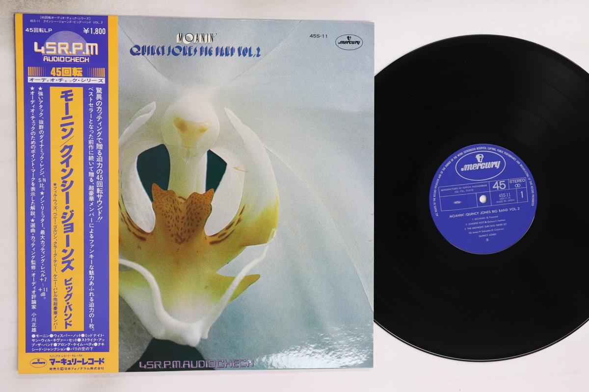 

12inch Record QUINCY JONES Moanin 45S11 MERCURY 1977 Japan Obi Jazz Used