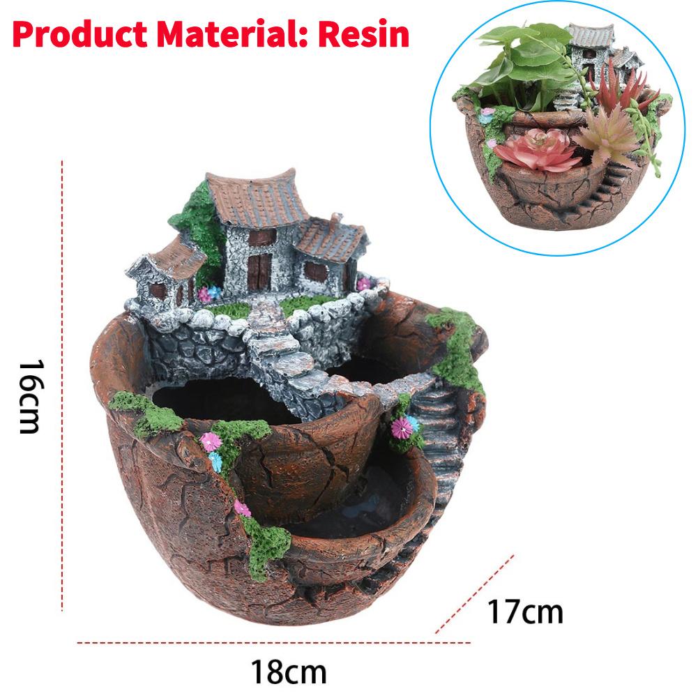 1-2PCS Swing Face Planter Pot Creative Smiling Face Resin Flower Pot Wall Hanging Flower Container Home Garden Patio Supplies
