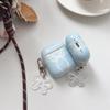 Light Blue Bow for AirPods1 Earphone Case 1/1 Generation Apple AirPods Pro1 Protective Case Cute