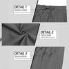 European Striped Wide-Leg Men's Casual Ribbed Drawstring Trousers: Large Size, Spring-Autumn, Straight-Leg, Loose Fit.
