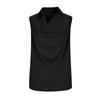 Modisches farbiges Kragen-Ärmelloses Hemd für Damen Sommer Business Casual Top