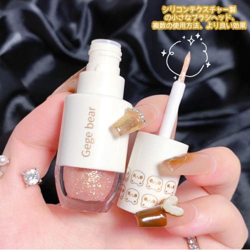 Star Liquid Glitter Eyeshadow, Shimmer Gold, Single Color, Eyeshadow Stick, Tear Bag. 6 colors star sand liquid eyeshadow long lasting waterproof high