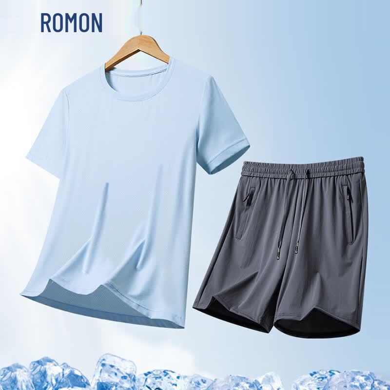 ROMON Men s 2026 Summer Ice-Cool Sportswear Set 4XL