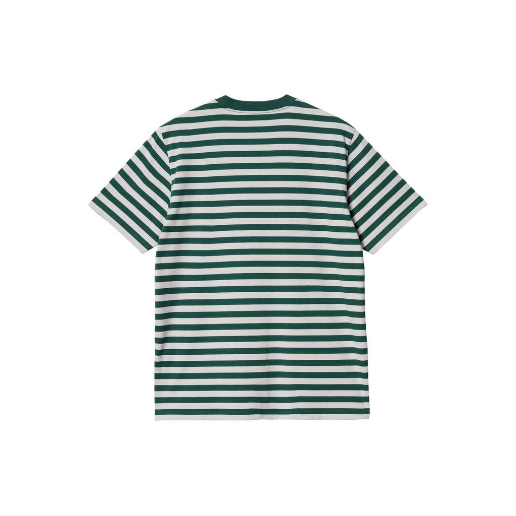 Carhartt WIP SS24 S/S Scotty Athletic T-Shirt Striped Letter Number Pattern Printed Short Sleeve T-Shirt Men T-shirts Green I033002-24B-XX