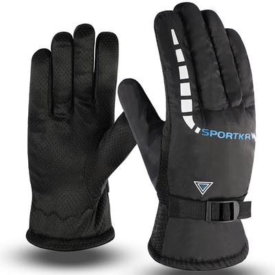 New Ski Gloves Men's Warm Gloves Winter Riding Gloves Plus Velvet Thickening